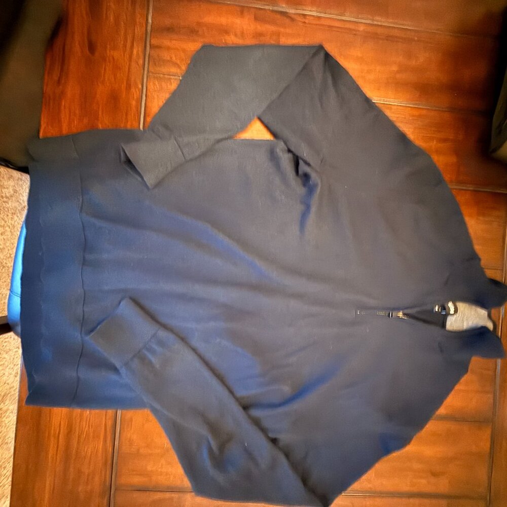 Quarter zip, lightweight, Merino soft blend, Express heathered-navy Men's Medium